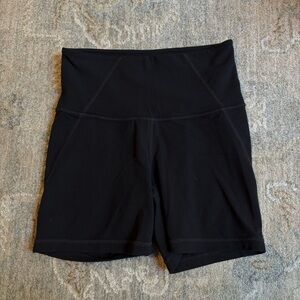 Athleta Black Biker Shorts Black XXS